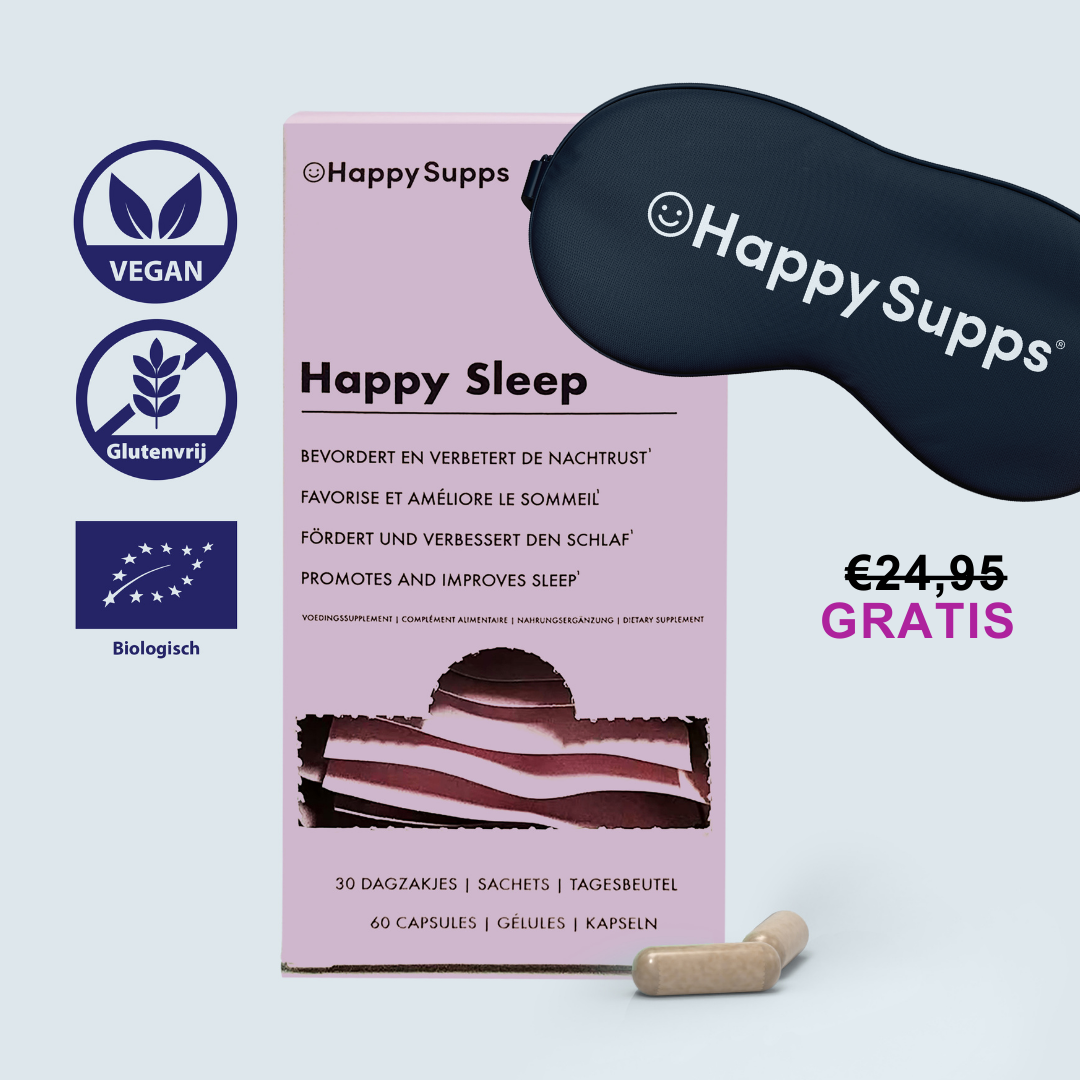 Happy Sleep -  Slaap & Ontspanning Supplement (+ Gratis Happy Sleep Mask)